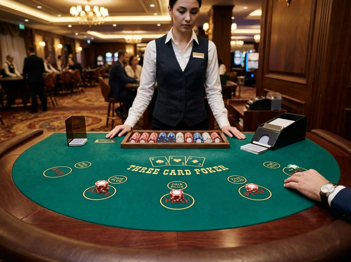 Table Three Card Poker